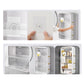 SOGA 3 Tier Cosmetic Storage Organizer White Makeup Perfume Skincare Display Stand