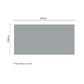 SOGA Grey Striped Throw Blanket Lightweight Flannel Polyester Sofa Blanket 200x230cm