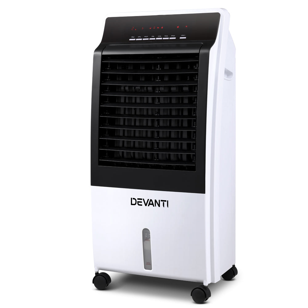 Devanti Evaporative Air Cooler 8L Portable Cooling Fan with Humidifier