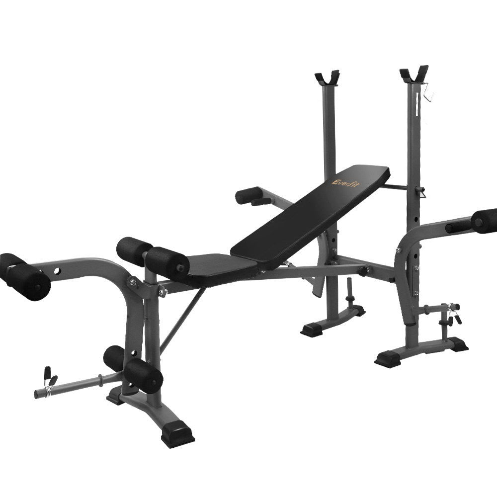Everfit 8 in 1 Adjustable Weight Bench Press Home Gym Station 200 kg