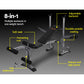 Everfit 8 in 1 Adjustable Weight Bench Press Home Gym Station 200 kg