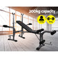 Everfit 8 in 1 Adjustable Weight Bench Press Home Gym Station 200 kg