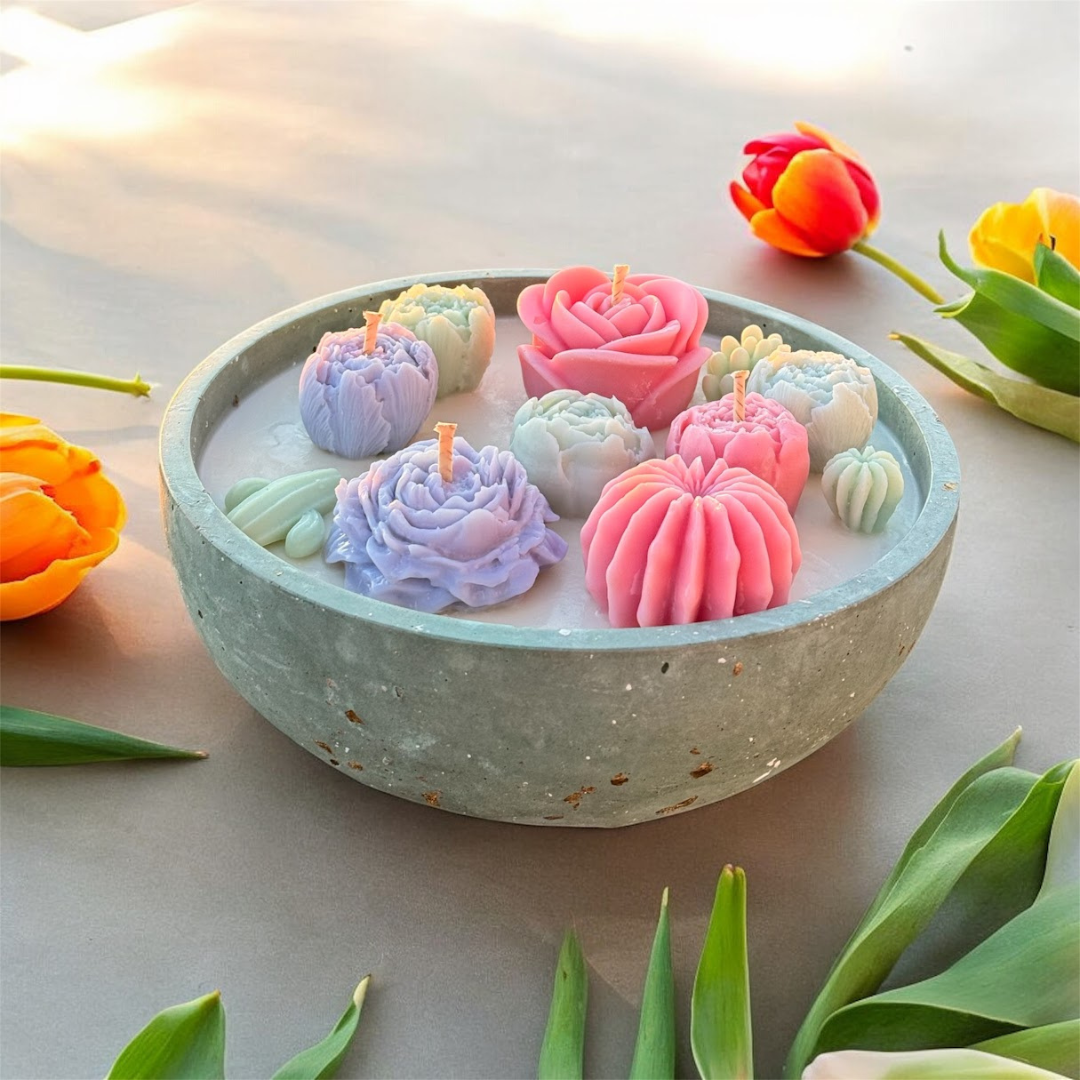 Garden of Flame (Large Concrete Vase)