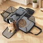 i.Pet Pet Carrier Bag Expandable Foldable Dog & Cat Travel Carrier Airline Approved Portable Kennel