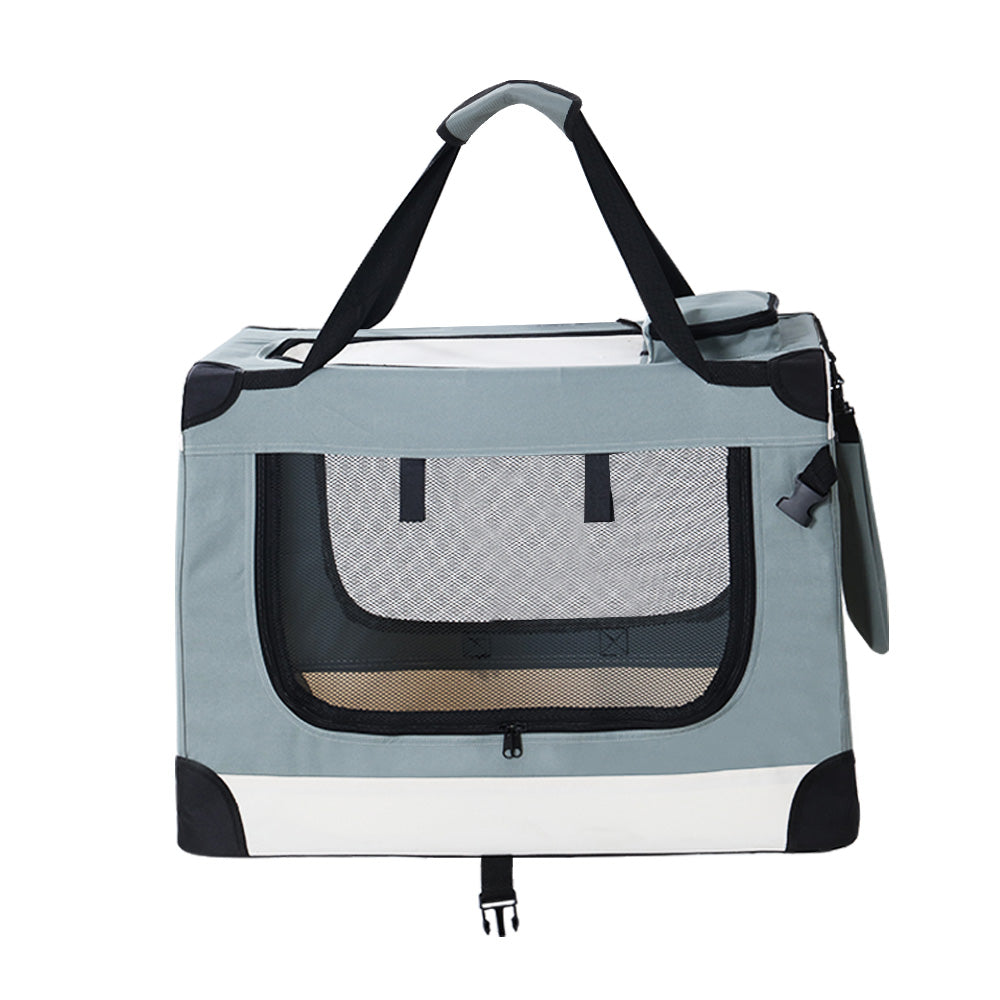 i.Pet Soft Pet Carrier Crate 70cm Foldable Dog & Cat Travel Cage Portable Car Kennel