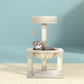 i.Pet Cat Tree 69cm Scratching Post Tower with Bed Hammock & Toys Beige