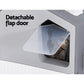 i.Pet Enclosed Cat Litter Box with Scoop & Mat Hooded Kitty Toilet Grey
