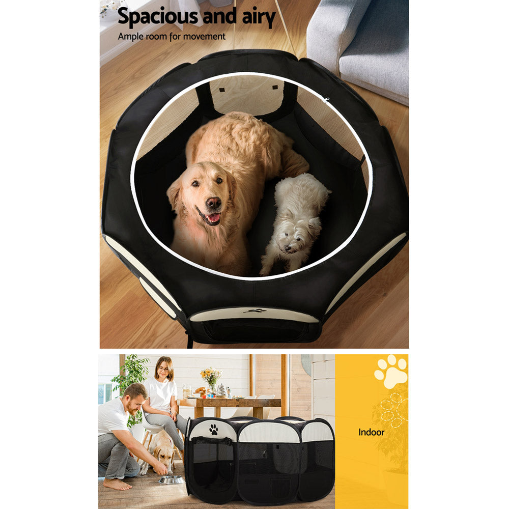 i.Pet Dog Playpen Tent 3XL Foldable Pet Enclosure Crate Fence for Dogs Cats Small Animals
