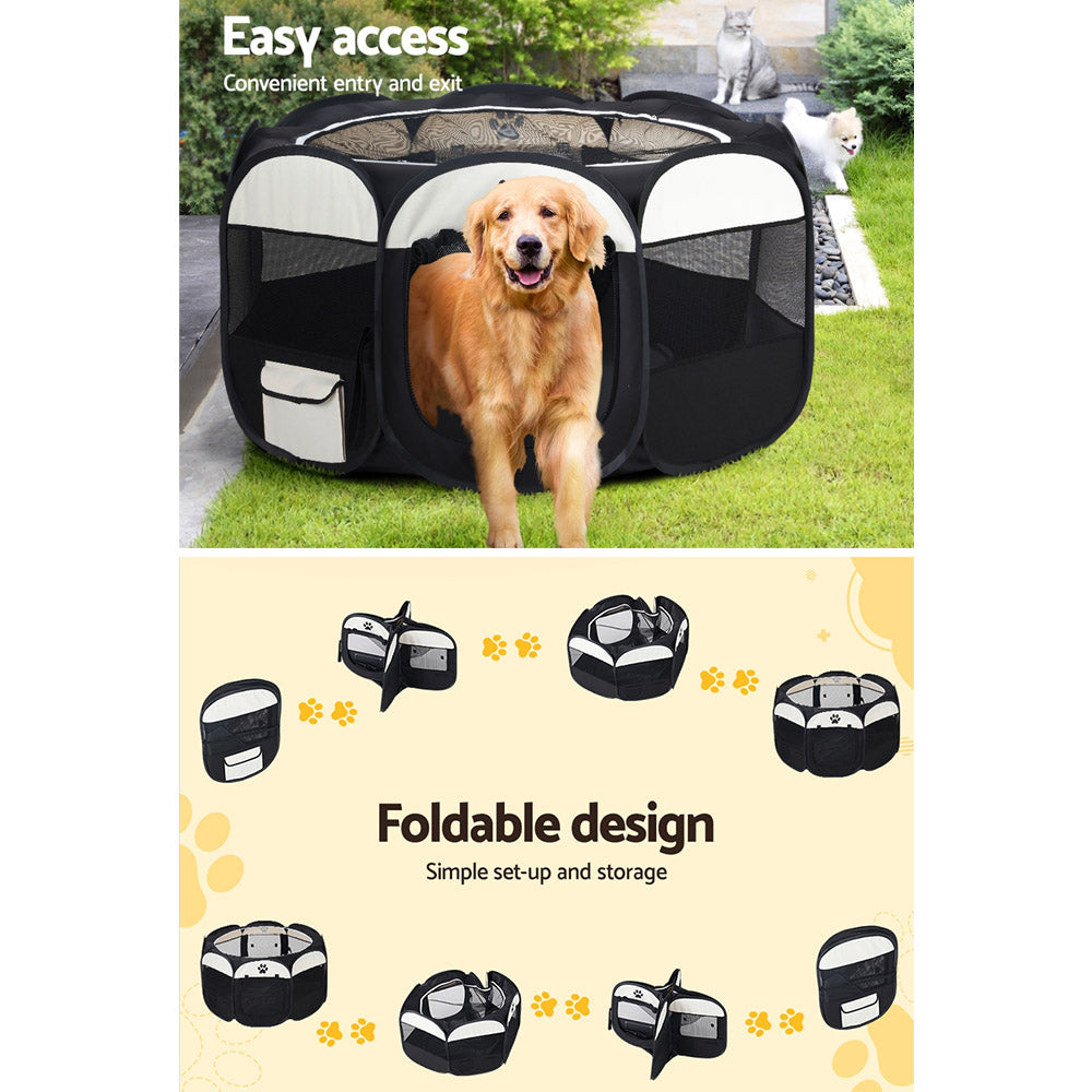 i.Pet Dog Playpen Tent 3XL Foldable Pet Enclosure Crate Fence for Dogs Cats Small Animals