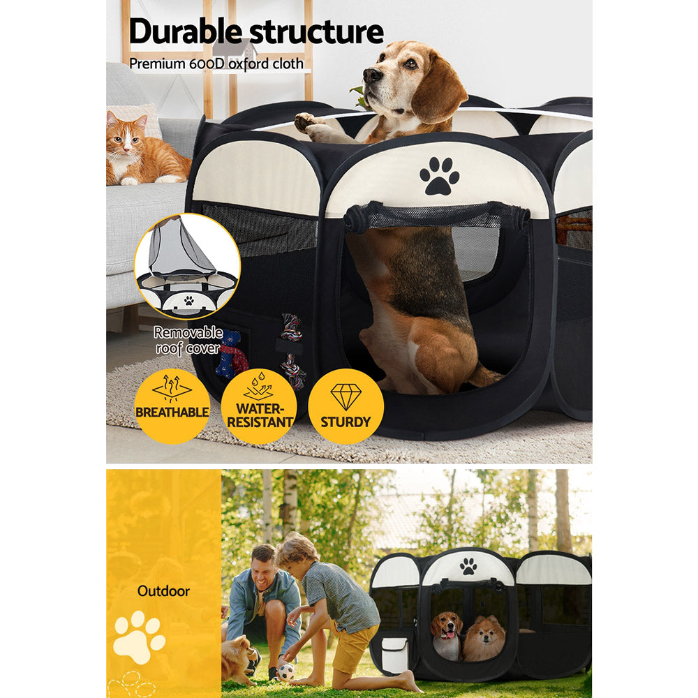 i.Pet Dog Playpen Tent 3XL Foldable Pet Enclosure Crate Fence for Dogs Cats Small Animals