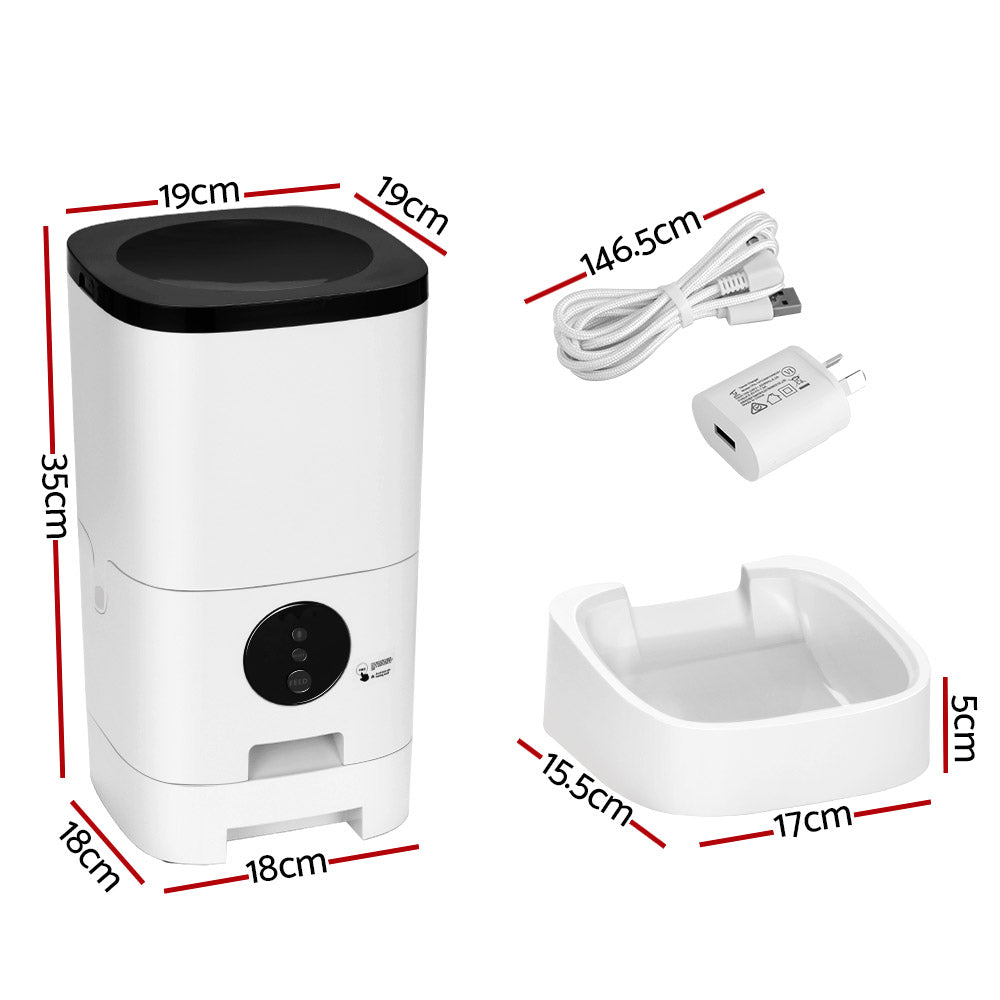 i.Pet Automatic Pet Feeder 6L WiFi Smart Dog & Cat Food Dispenser Timer App Control