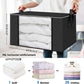 Foldable Storage Bins Extra Large Storage Bins 90L Storage Container Storage - Pink - Size 01