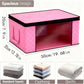 Foldable Storage Bins Extra Large Storage Bins 90L Storage Container Storage - Pink - Size 01