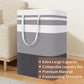 Foldable laundry basket - Large capacity laundry bag - Laundry basket with handles - Laundry hamper for dirty laundry - Suitable for bedroom, bathroom, dormitory