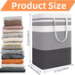 Foldable laundry basket - Large capacity laundry bag - Laundry basket with handles - Laundry hamper for dirty laundry - Suitable for bedroom, bathroom, dormitory