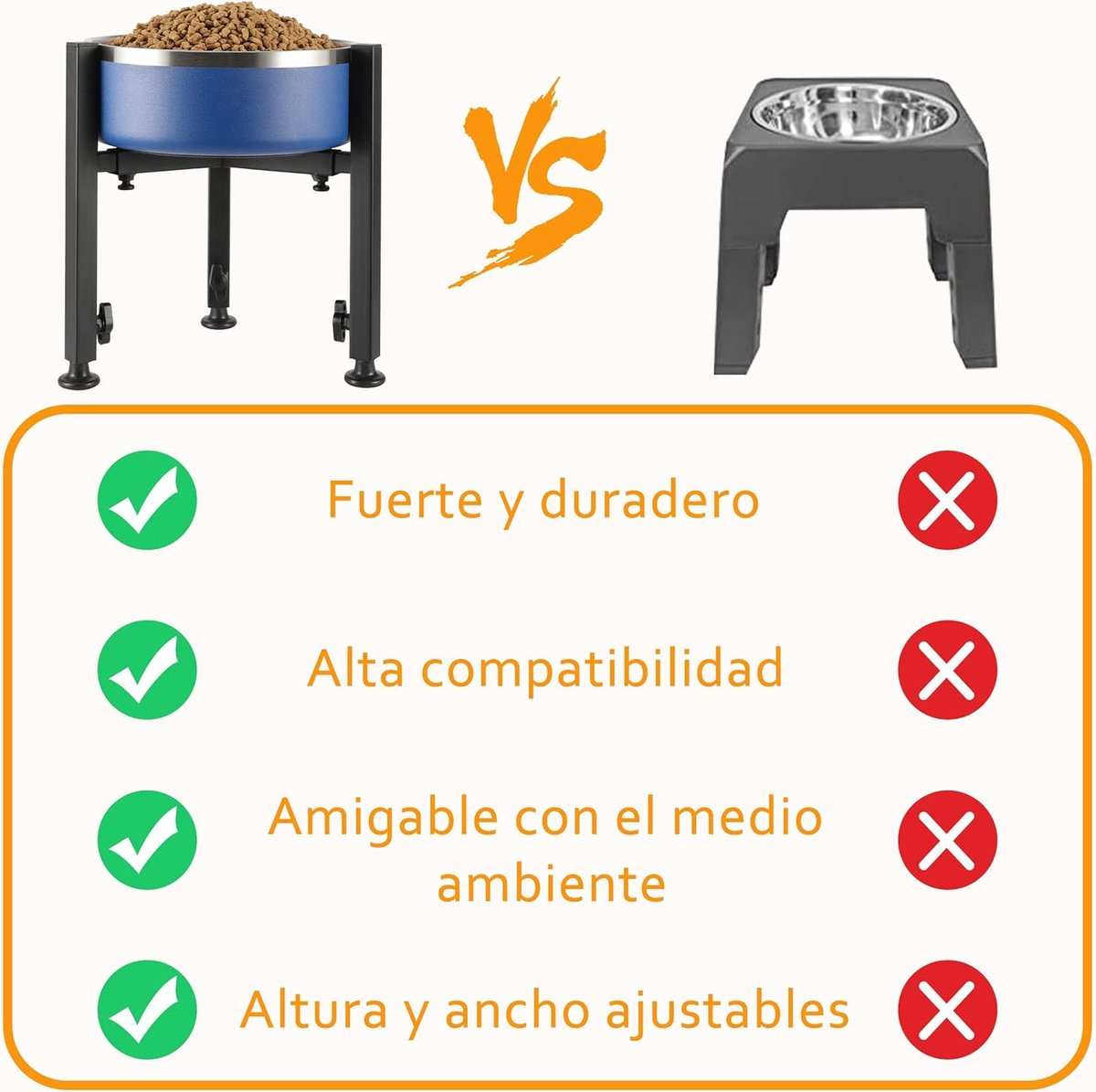 Adjustable Elevated Dog Bowl Stand Metal Raised Pet Feeder Single & Double Holder