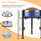 Adjustable Elevated Dog Bowl Stand Metal Raised Pet Feeder Single & Double Holder