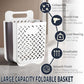 1 Piece Foldable Silicone Laundry Basket for Clothes, Towels and Bathroom Storage, Space-Saving Washing Basket for Home Use, Black