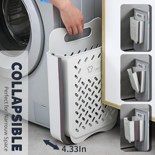 1 Piece Foldable Silicone Laundry Basket for Clothes, Towels and Bathroom Storage, Space-Saving Washing Basket for Home Use, Black