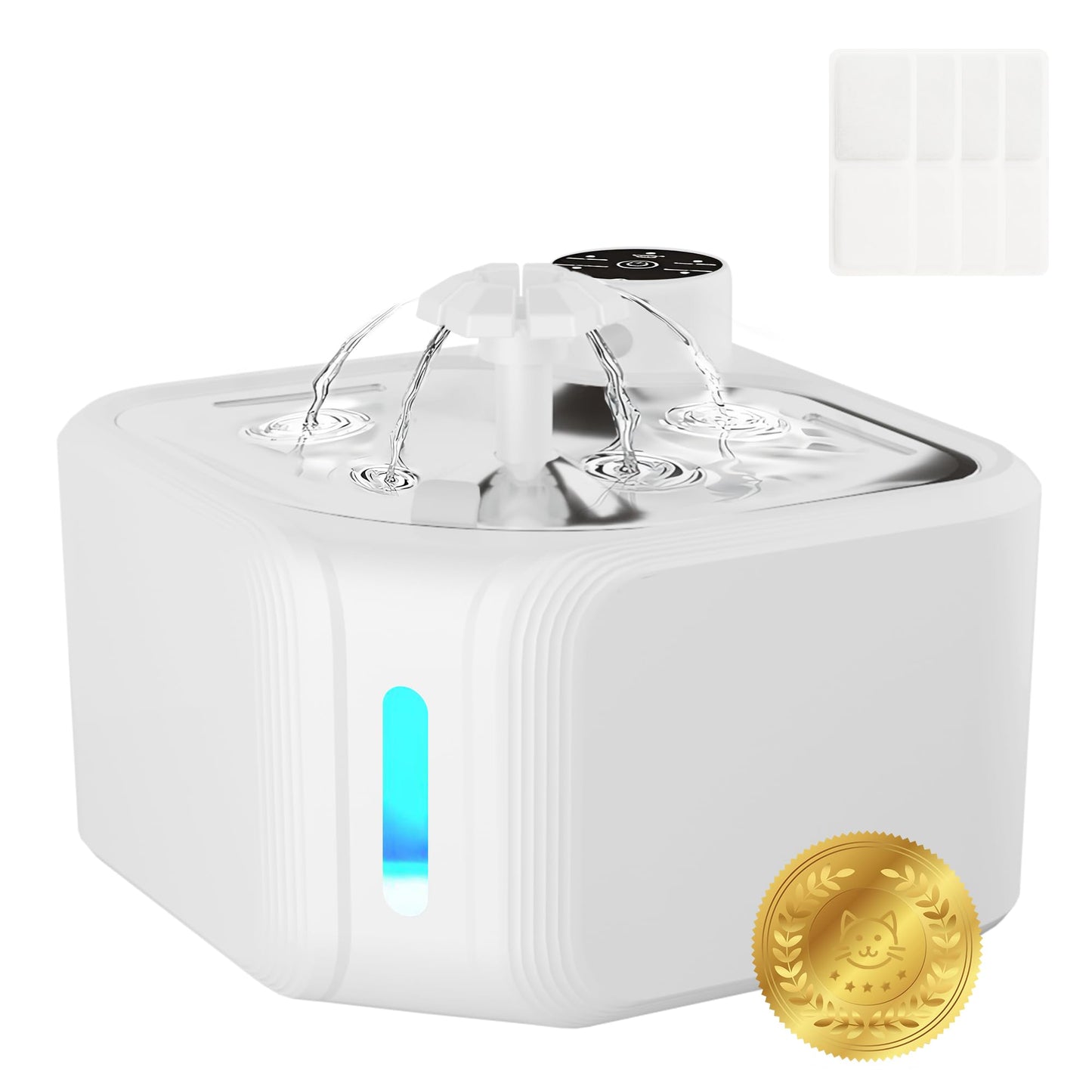 Automatic Water Fountain Wireless Pet Drinking Fountain 3.2L Dog & Cat Water Dispenser