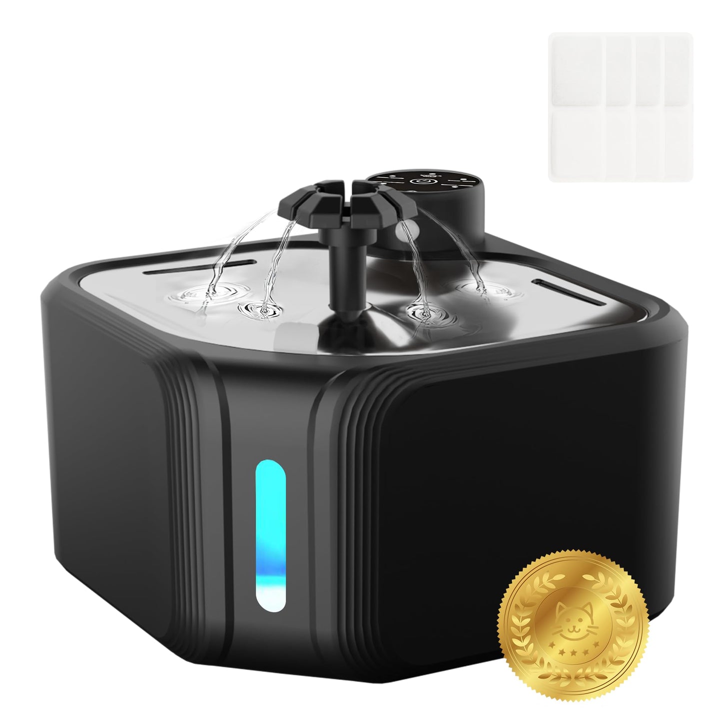 Automatic Water Fountain Wireless Pet Drinking Fountain 3.2L Dog & Cat Water Dispenser