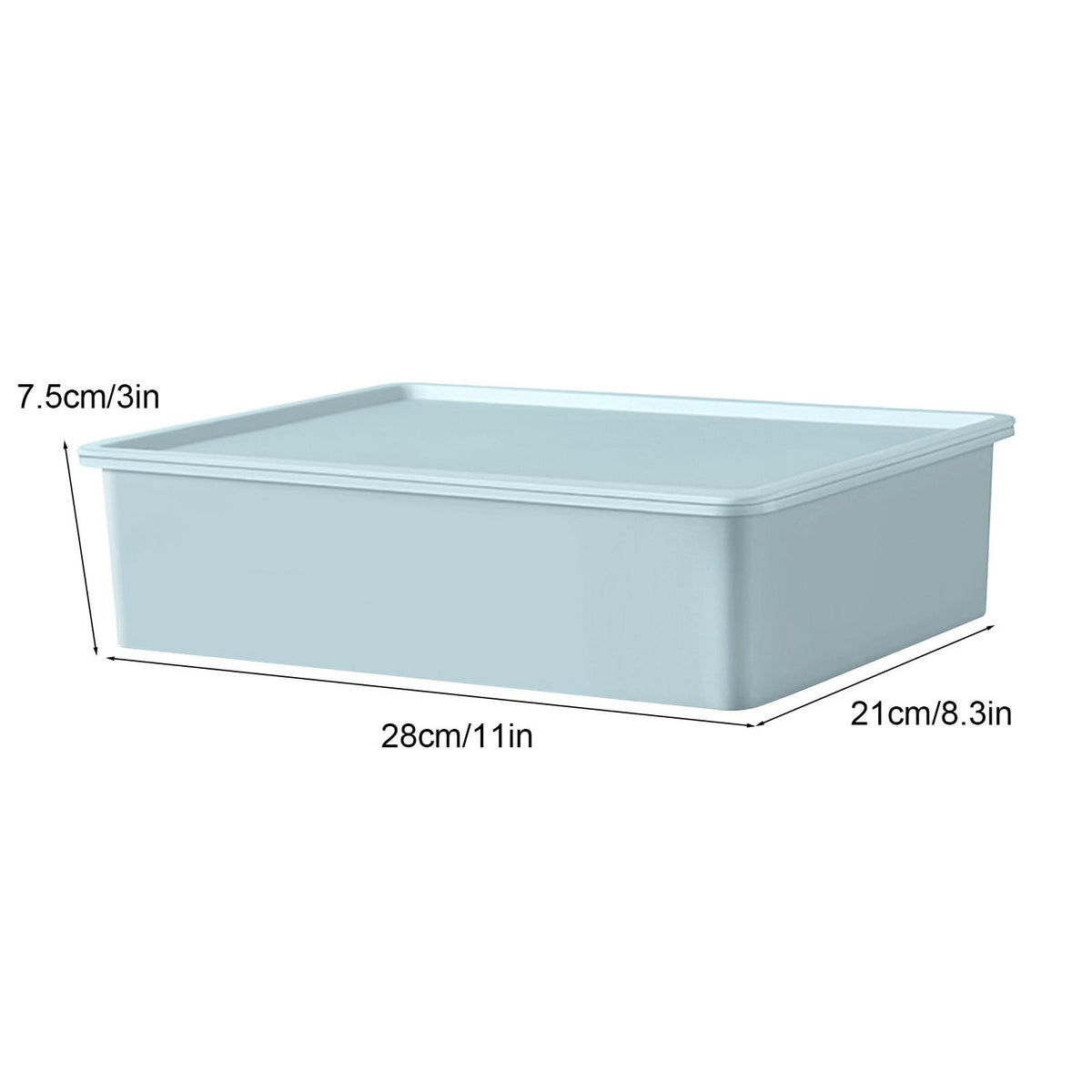 Sock & Underwear Drawer Organizer Storage Bin with Lid