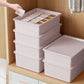 Sock & Underwear Drawer Organizer Storage Bin with Lid