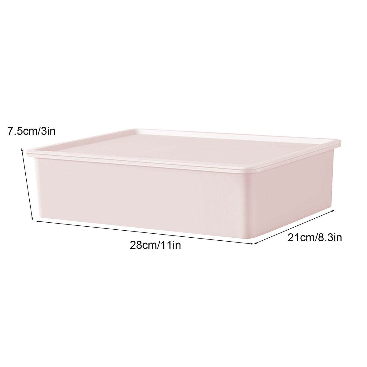 Sock & Underwear Drawer Organizer Storage Bin with Lid