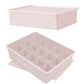 Sock & Underwear Drawer Organizer Storage Bin with Lid