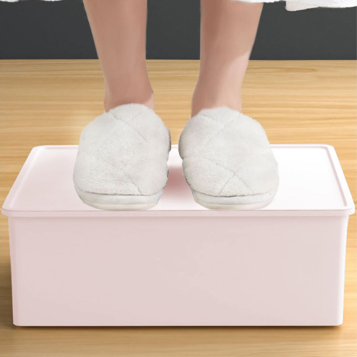 Sock & Underwear Drawer Organizer Storage Bin with Lid