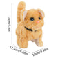 Chmadoxn Toys for Kids Robot Cat Plush Cat Stuffed Animal Interactive Cat, Walk, Bark And Move Tail Electronic Cat Pet, Robot Cat Cat Toy, Toy Cat Children's Birthday Christmas Gift Christmas Gifts One Size Yellow