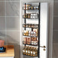 6 Tier Over Door Pantry Organizer Rack with Adjustable Baskets for Kitchen Storage