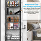 6 Tier Over Door Pantry Organizer Rack with Adjustable Baskets for Kitchen Storage