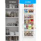 6 Tier Adjustable Over Door Pantry Organizer Rack Kitchen Storage with Metal Baskets