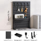 CARLA HOME Desk Pegboard Organizer with Hooks Tray and Clamp Mount Black