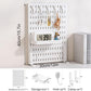 CARLA HOME Desk Pegboard Organizer with Hooks Tray and Clamp Mount White