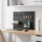 CARLA HOME Desk Pegboard Organizer Kit 2 Pack with Hooks Tray and Clamp Mount Black