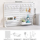 CARLA HOME Desk Pegboard Organizer Kit 2 Pack with Hooks Tray and Clamp Mount White