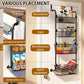 CARLA HOME Over Door Organizer 4 Tier Metal Pantry Storage Rack