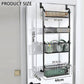 CARLA HOME Over Door Organizer 4 Tier Metal Pantry Storage Rack