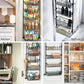 CARLA HOME Over Door Organizer 4 Tier Metal Pantry Storage Rack