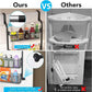 CARLA HOME Over Door Organizer 6 Tier Metal Pantry Storage Rack Black