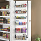 CARLA HOME Over Door Organizer 6 Tier Metal Pantry Storage Rack Black