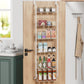 CARLA HOME Over Door Organizer 6 Tier Metal Pantry Storage Rack White