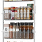 CARLA HOME Over Door Organizer 6 Tier Metal Pantry Storage Rack White