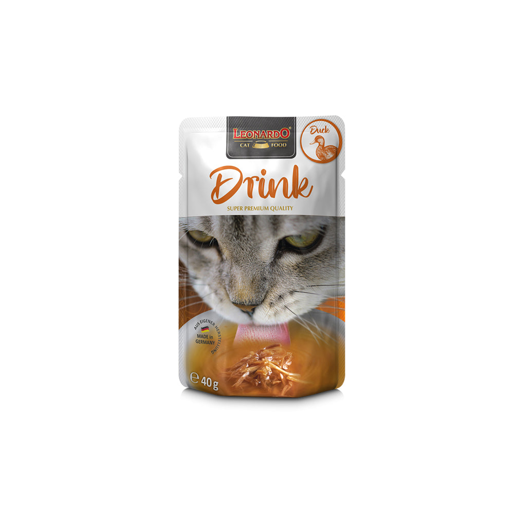 LEONARDO Drink with Duck Wet Cat Food 40gx20
