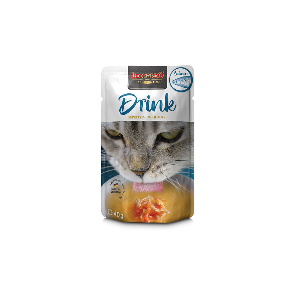 LEONARDO Drink with Salmon Wet Cat Food 40gx20