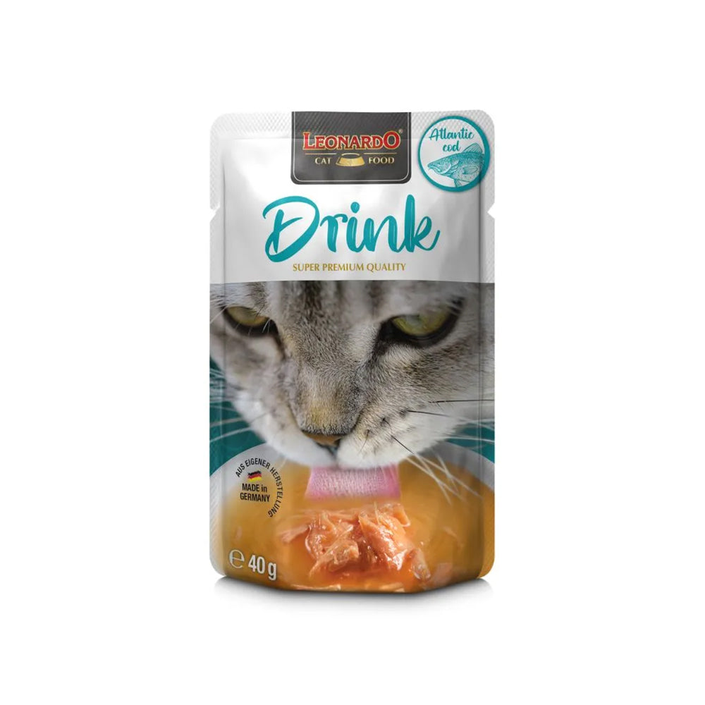 LEONARDO Drink Atlantic Cod Wet Cat Food 40gx20