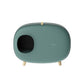 Semi Enclosed Cat Litter Box Drawer Large Cat Toilet with Odour Control Anti Tracking