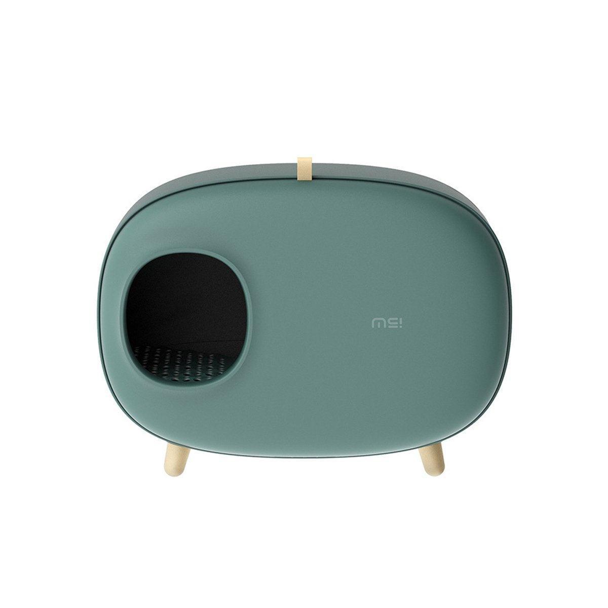 Semi Enclosed Cat Litter Box Drawer Large Cat Toilet with Odour Control Anti Tracking